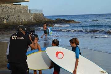 Grabación del reportaje del programa Buenas Tardes Canarias/TA.
